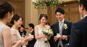 プチギフトを“新郎新婦から手渡し”